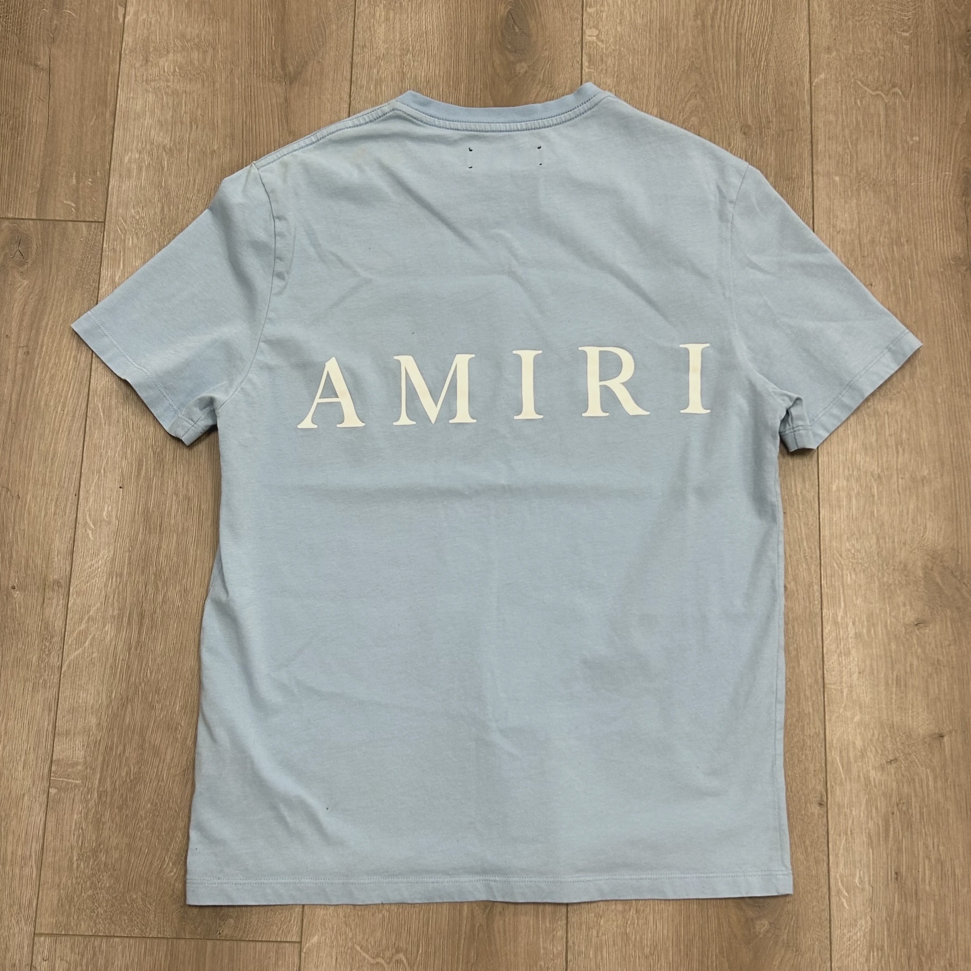 AMIRI tee powder blue • Pre-Owned [6593] 2