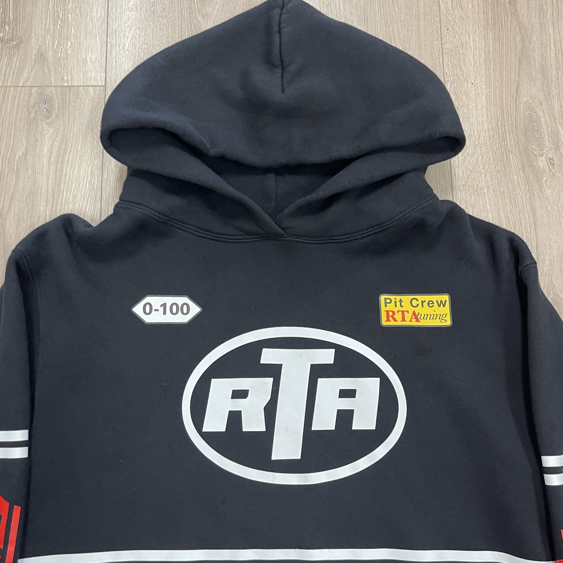 RTA Hoodie - BLACK RACING STRIPE - Pre-Owned 2