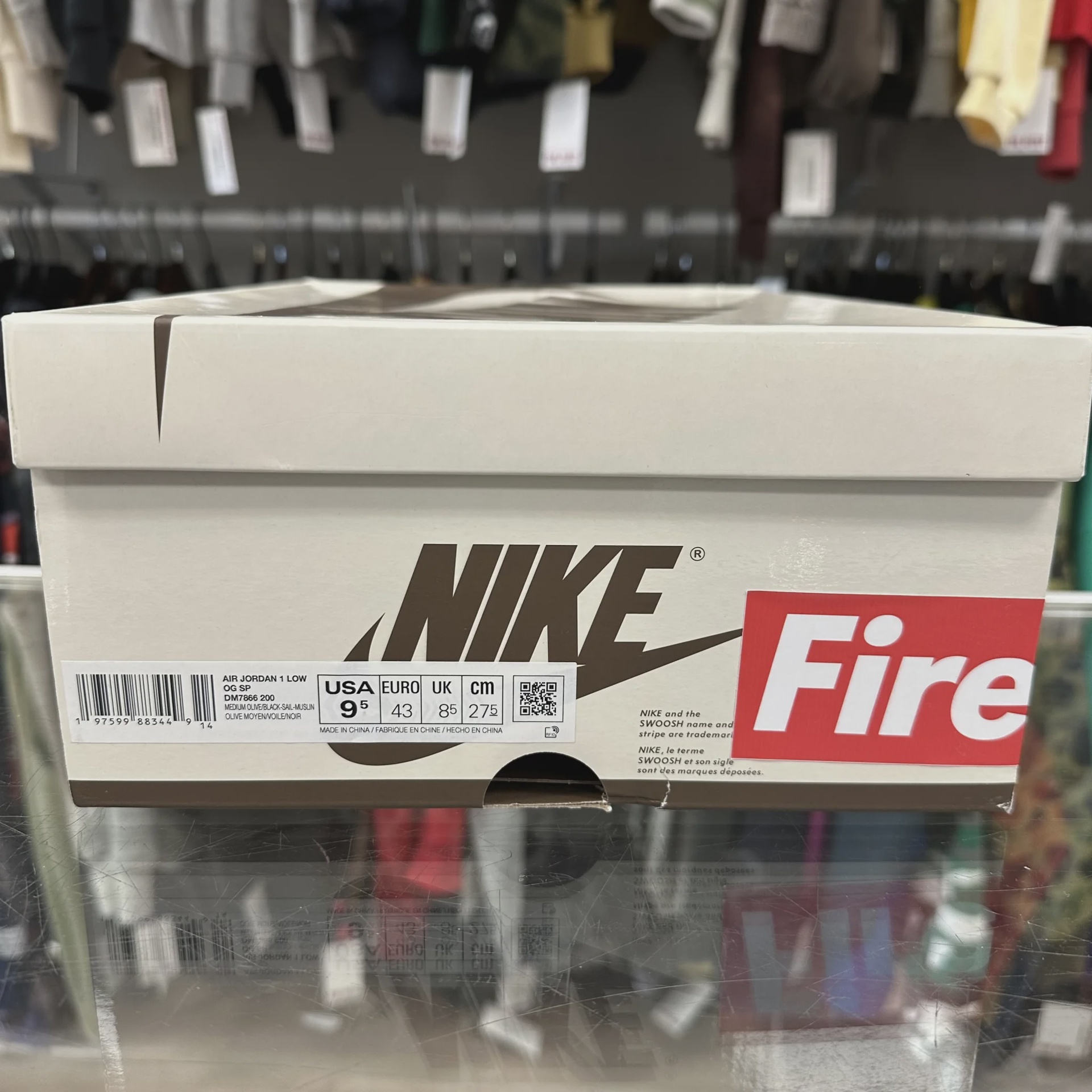Air Jordan 1 Retro Low Original SP Travis Scott Medium Olive • Pre-Owned [1275] - photo 8