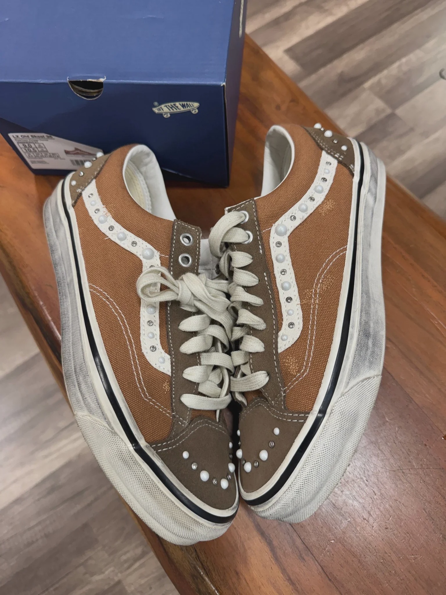 Vans LX Old Skool 36 Pearlized Pack Vintage Cocoa Brown • Pre-Owned [2309] - photo 1