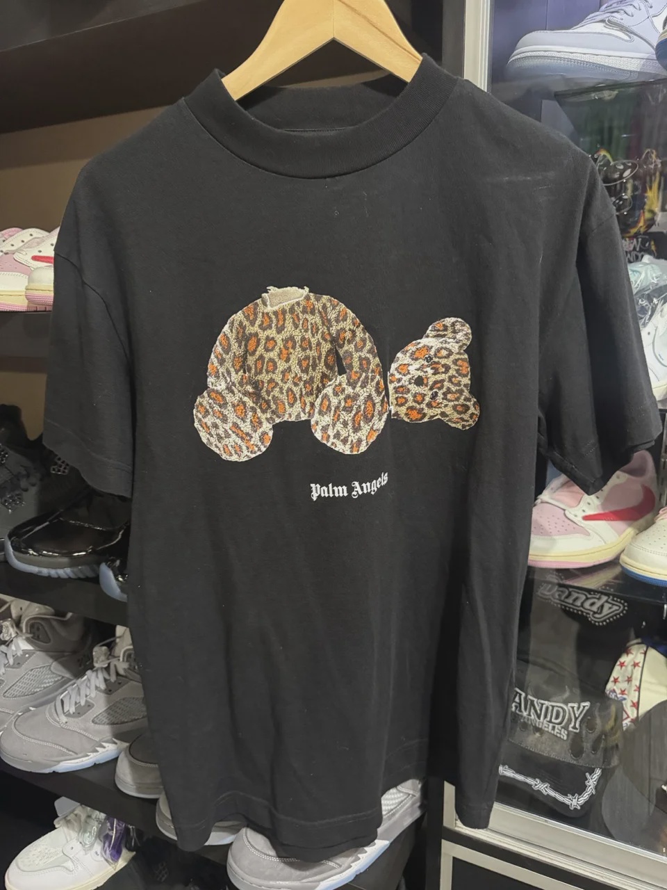 Palm Angels Cheetah Bear Tee • Pre-Owned [3588]