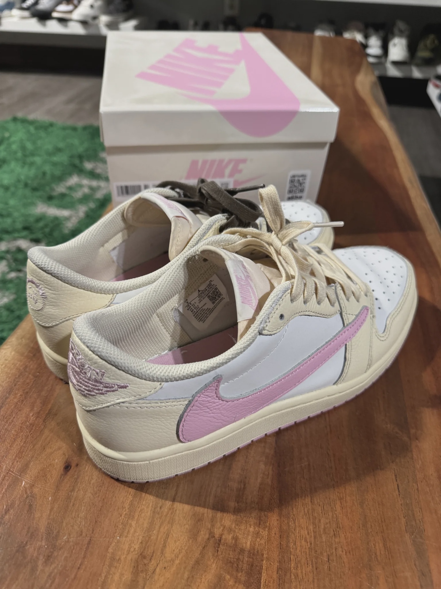 Air Jordan 1 Retro Low Original SP Travis Scott Shy Pink • Pre-Owned [4373] - photo 3