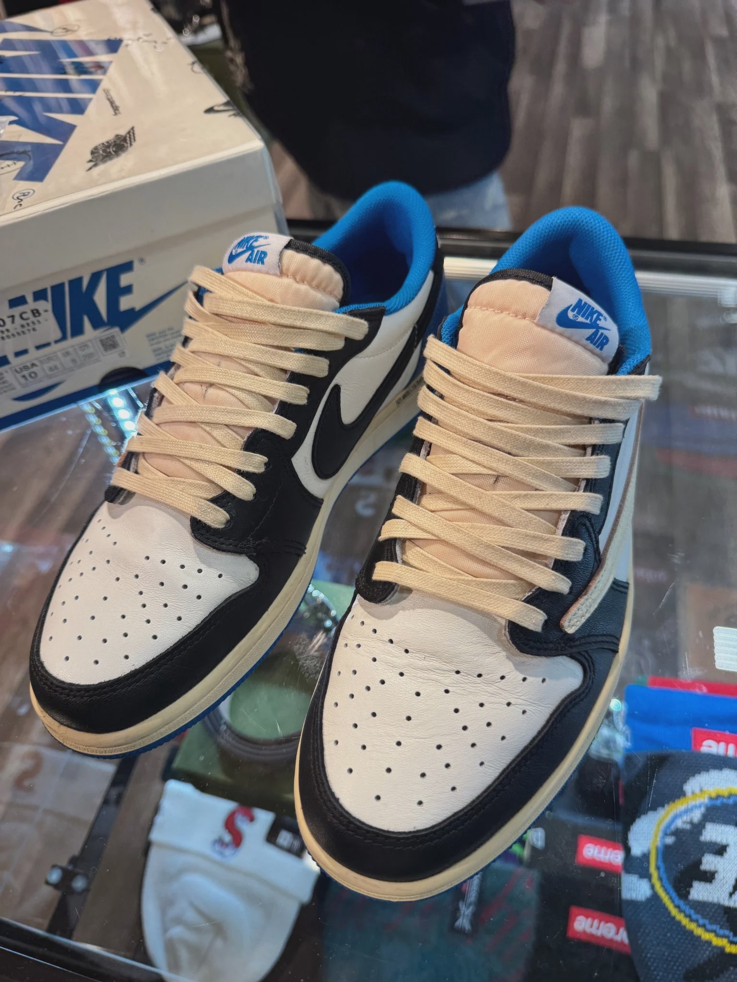 Air Jordan 1 Retro Low Original SP Fragment  x Travis Scott • Pre-Owned [0459] - photo 2