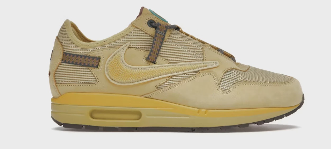 Nike Air Max 1 Travis Scott Cactus Jack Saturn Gold • Brand New [6711]
