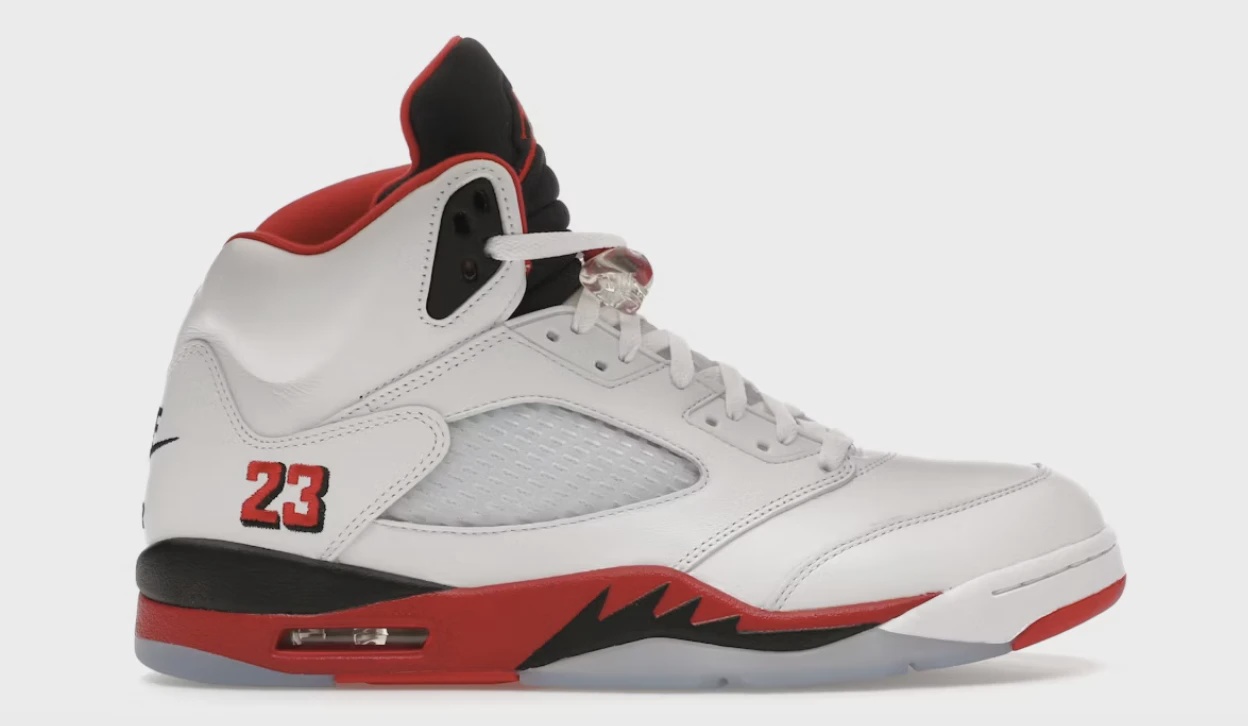 Jordan Air Jordan 5 Retro Fire Red Black Tongue (2025) - Size US M 11.5