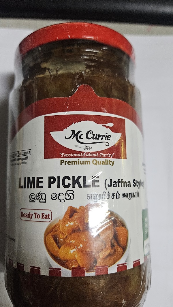 Mc Currie Lime Pickle (jaffna Style)400g