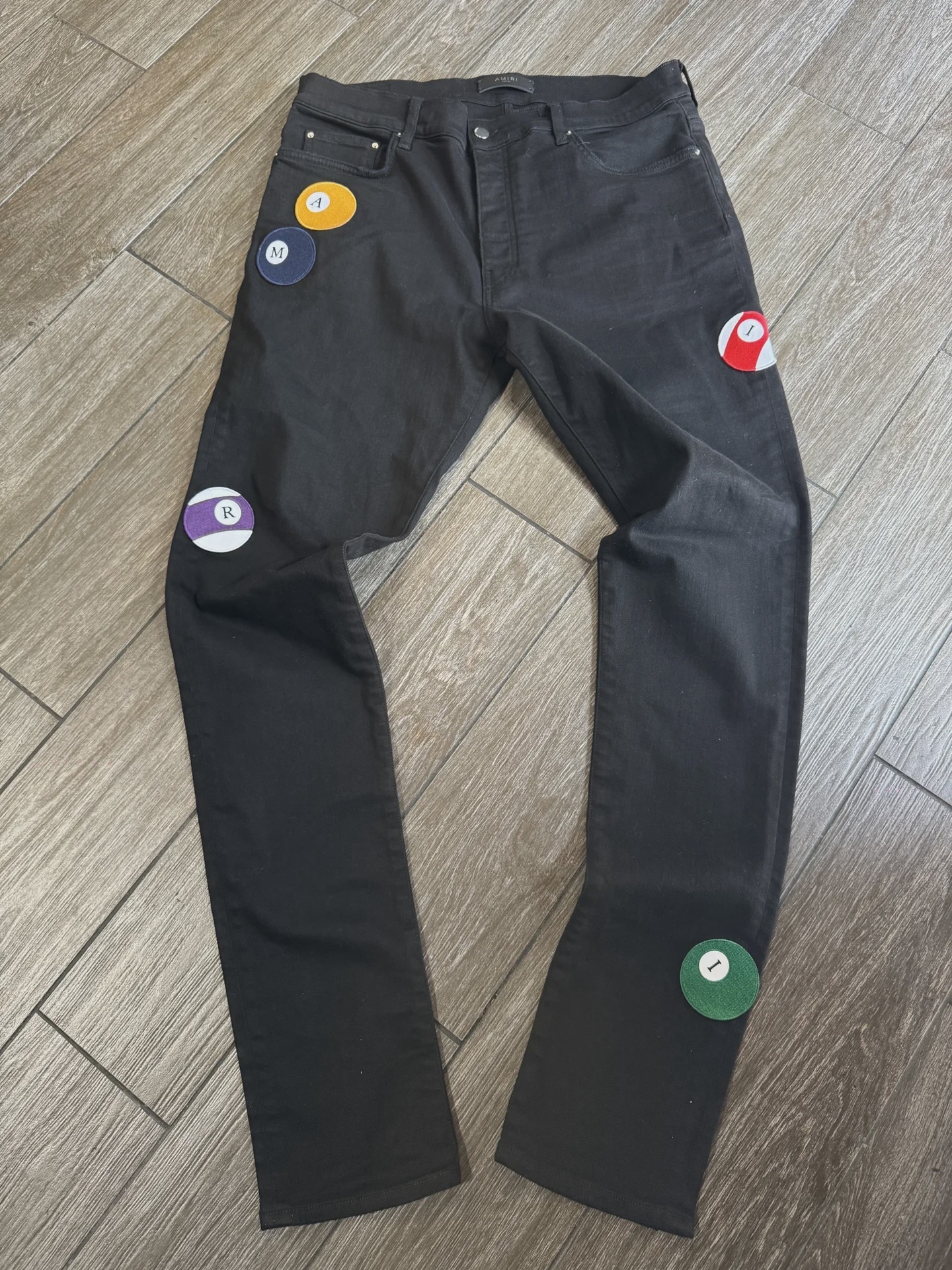 Amiri Amiri Billiard Balls Black Skinny Denim 36 - Size M