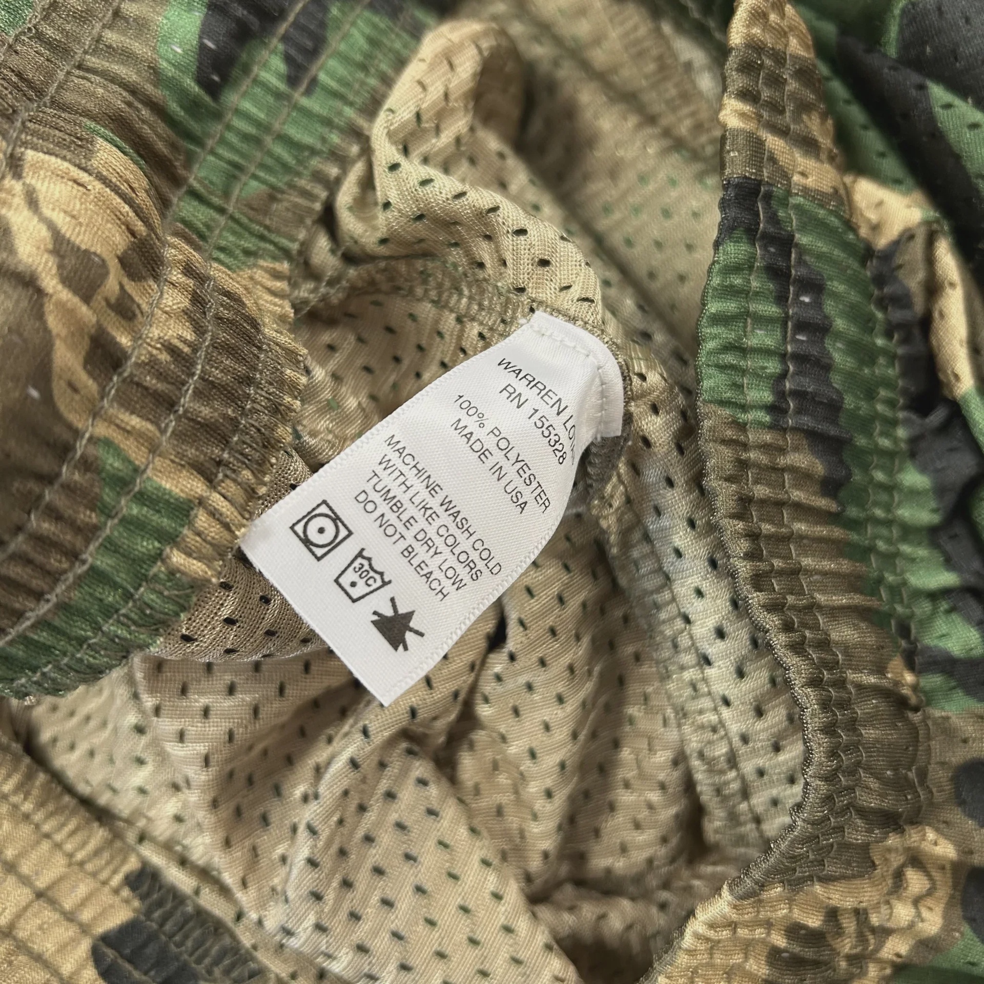Warren Lotas "Reaper Camo" mesh basketball shorts • Pre-Owned [5707] - photo 4