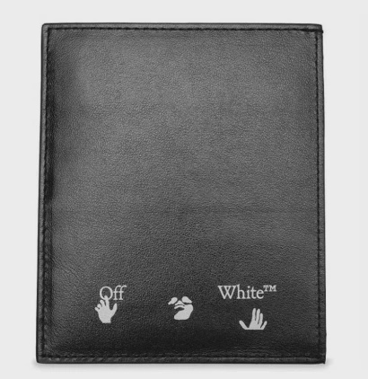 OFF-WHITE Logo Card Case Black/White  • Brand New [7774] 2