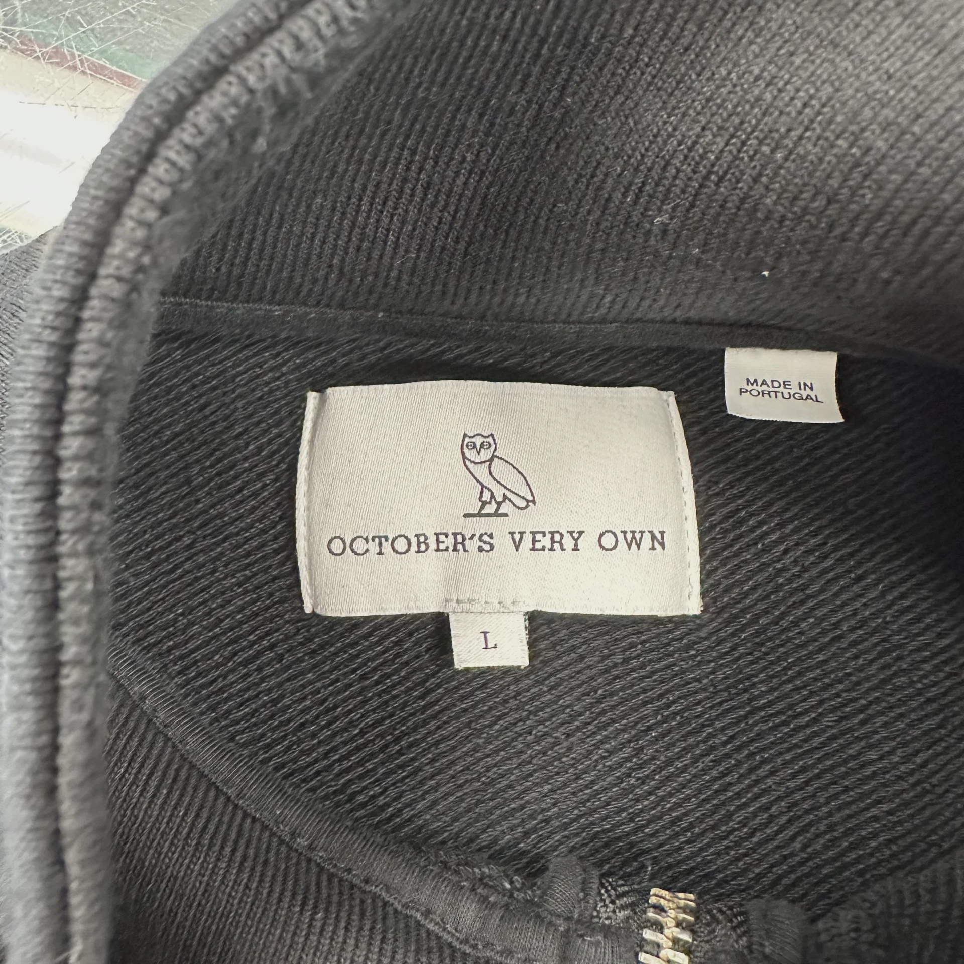 OVO (October's Very Own) Classic Owl Quarter-Zip Mockneck Sweatshirt • Pre-Owned [8000] - photo 4