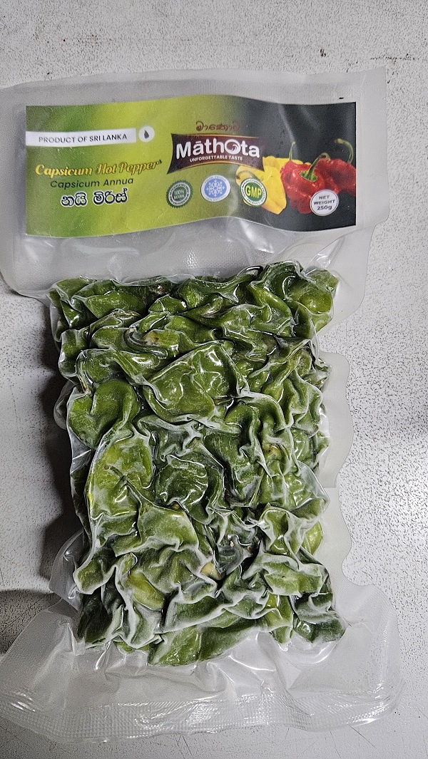 Mathota Frozen Nai Miris (Chilli) 250g (Only On Shop Visits)