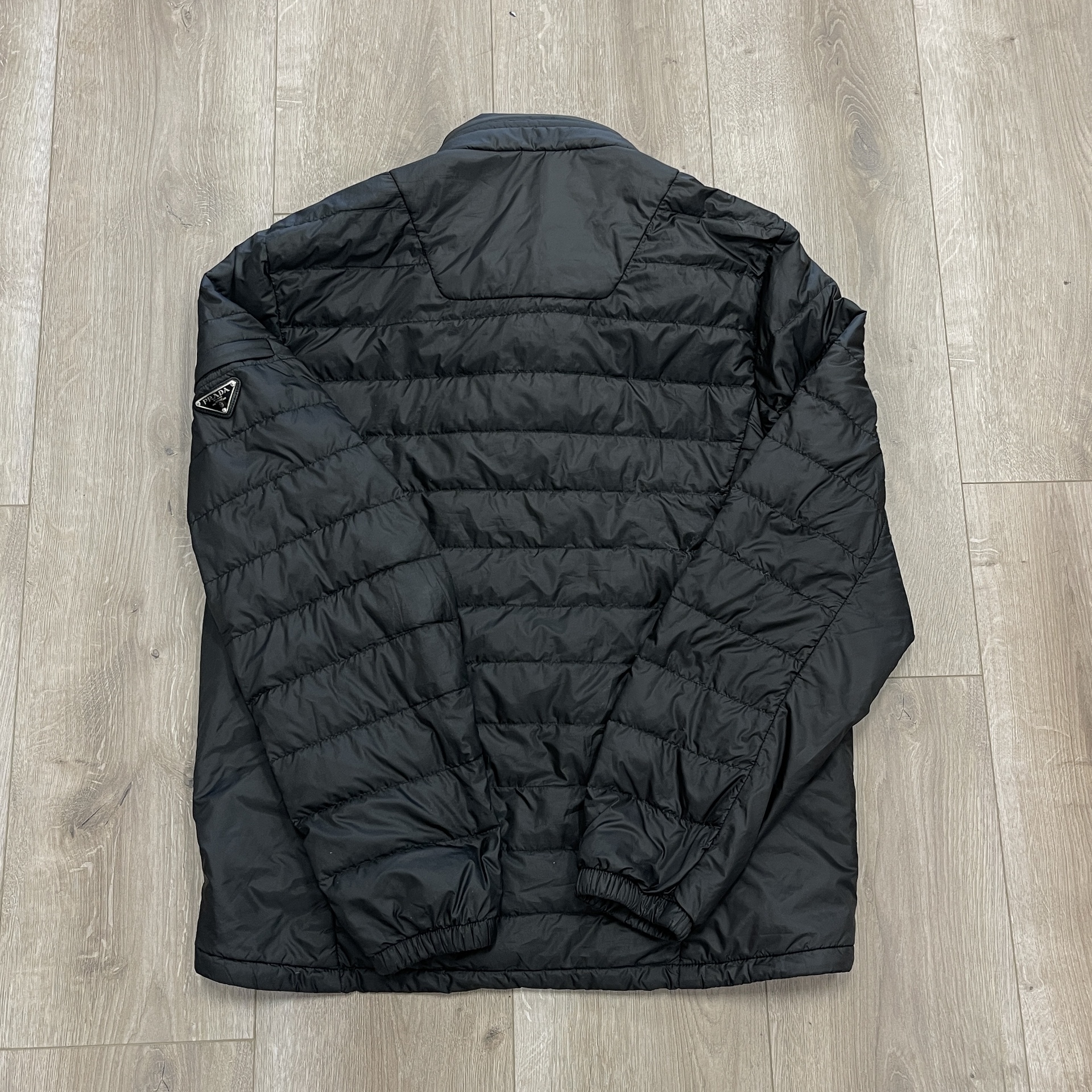 Prada Down Jacket Black with Hood - Pre-Owned 2