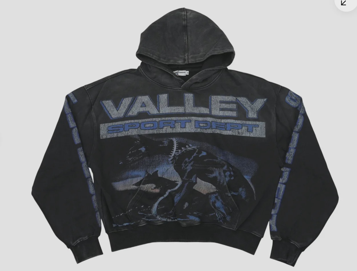 Vale Valley Dreams Black Watchdog pullover Hoodie • Brand New [6582]