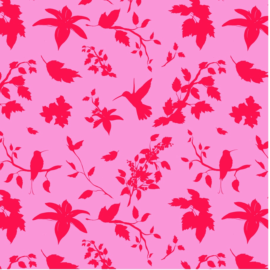 Unique Paper - Gift Wrap Roll Birds & Blooms 2m