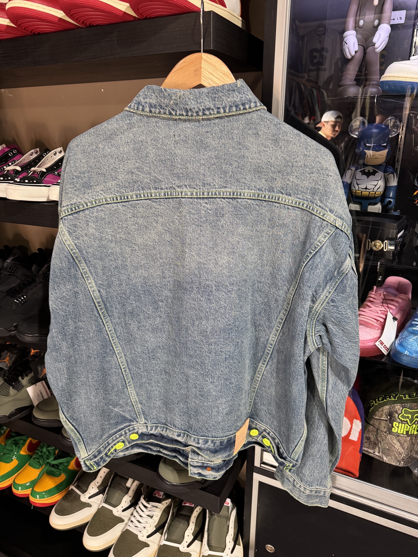 Purple Brand Blue Denim Jacket Neon Acc 2