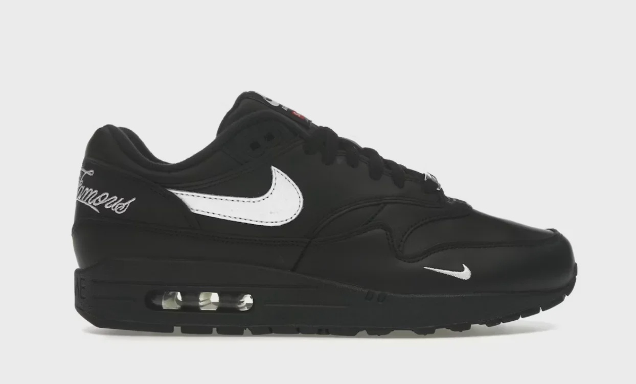 Nike Nike Air Max 1 '87 SP Supreme Black White - Size US M 12