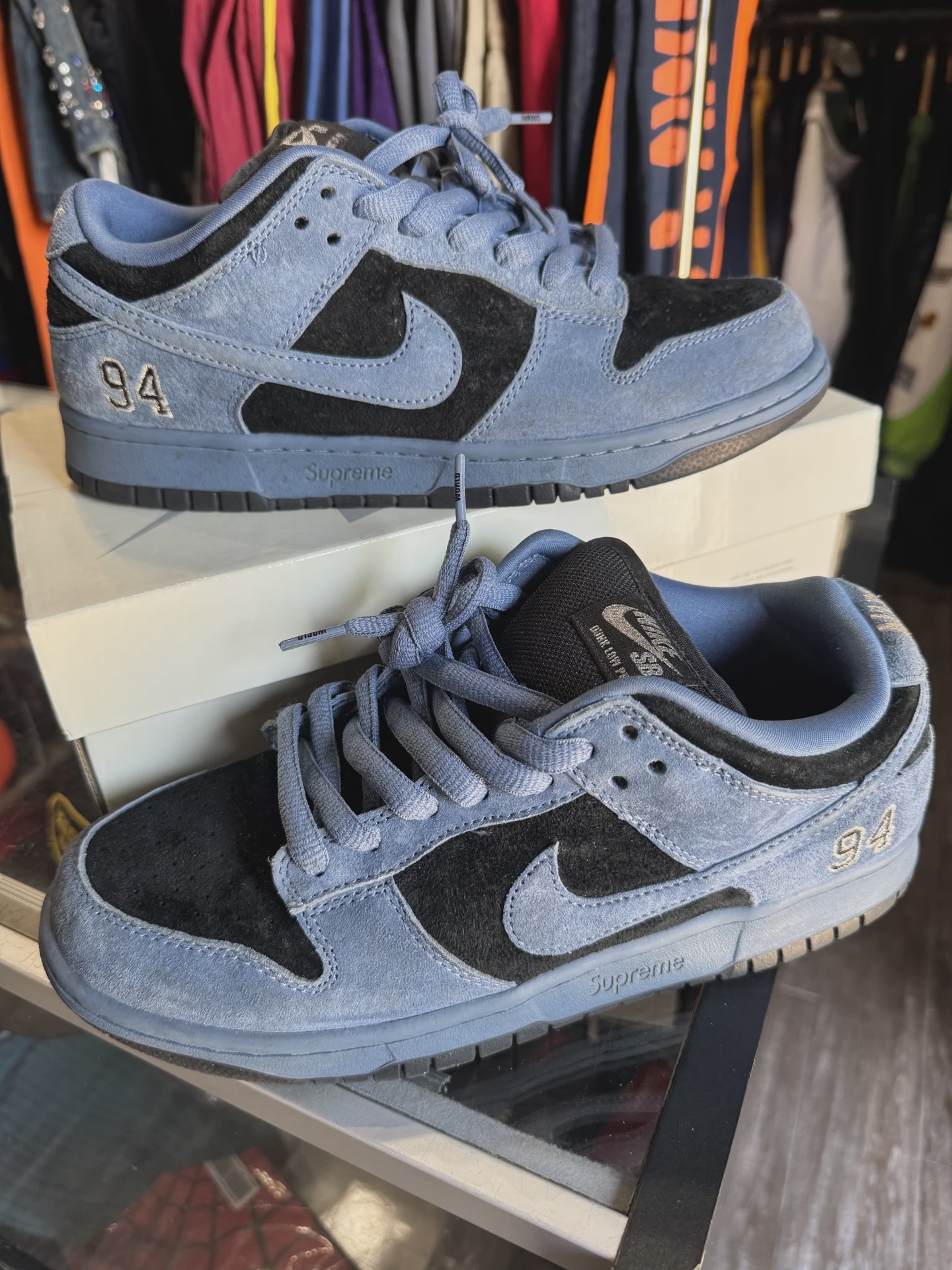 Nike Nike SB Dunk Low Supreme 94 Ocean Fog - Size US M 9