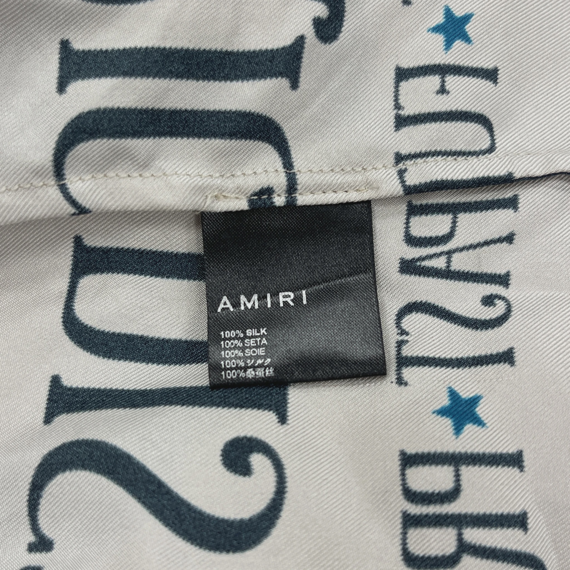 Amiri Fortune Long-Sleeve Bowling Shirt 'Alabaster' • Pre-Owned [3561] 4