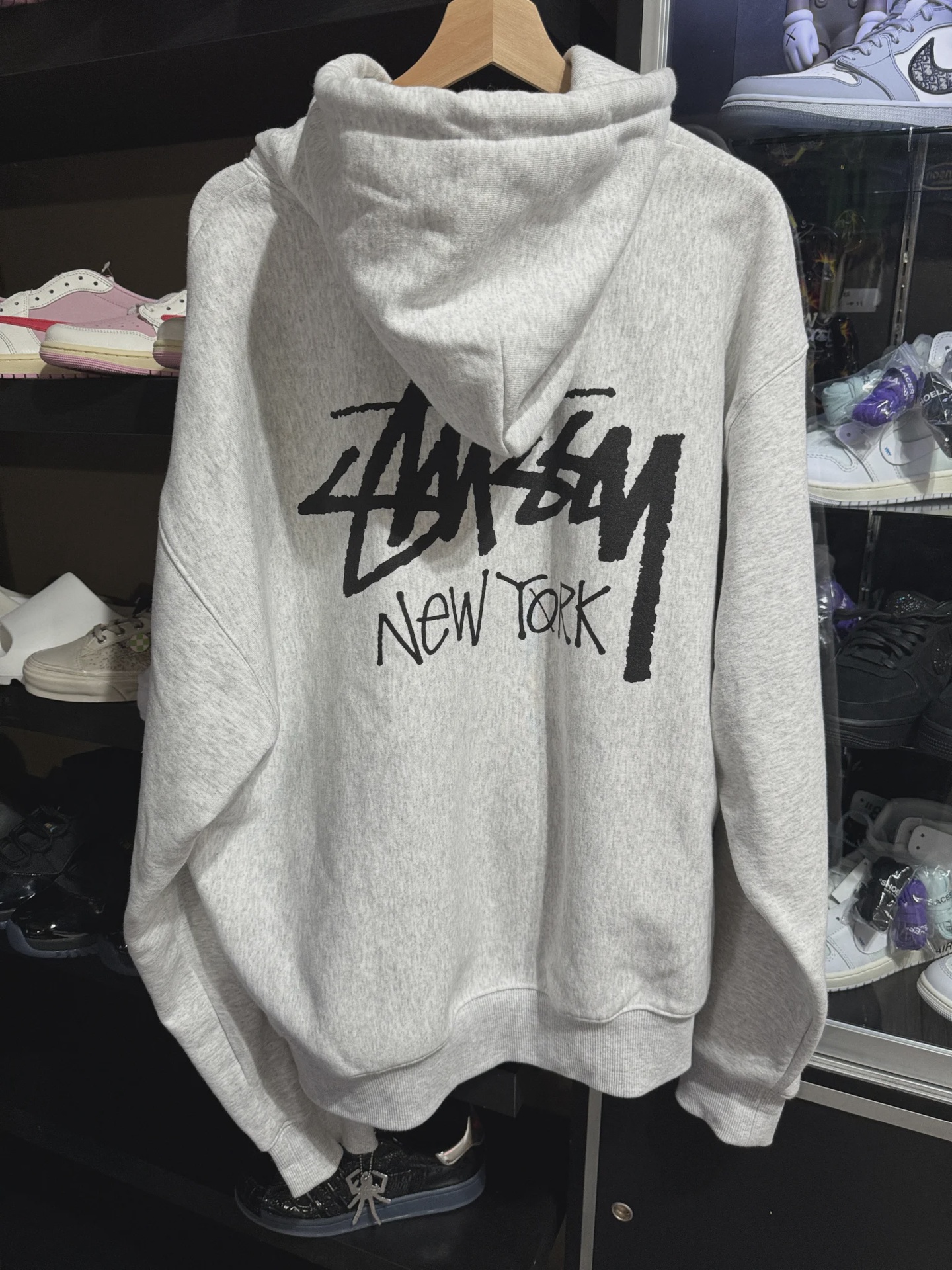 Stussy Grey Hoodie New York • Pre-Owned [8261] - photo 2