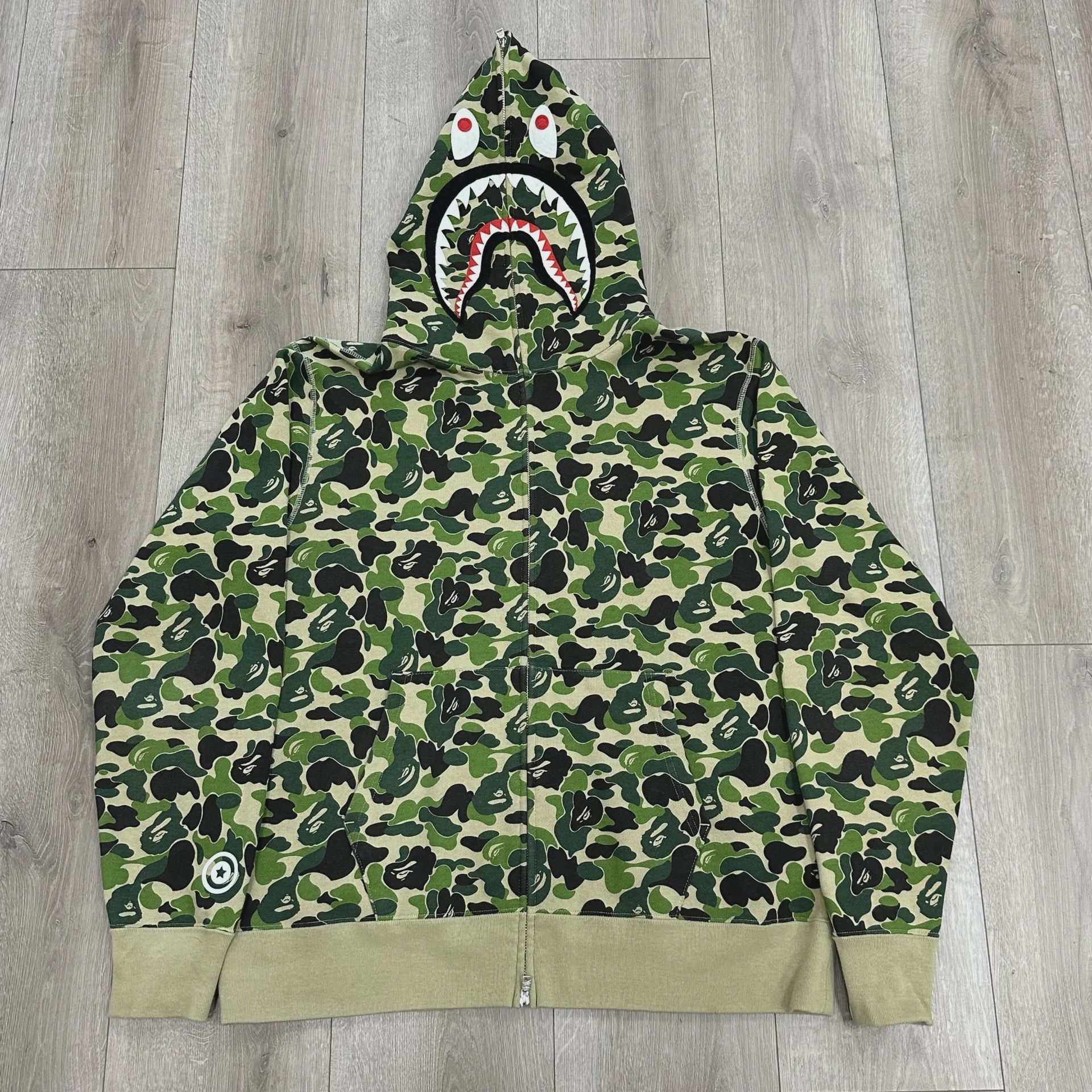 A Bathing Ape A Bathing Ape ABC Camo Shark Full Zip Hoodie - Size XL