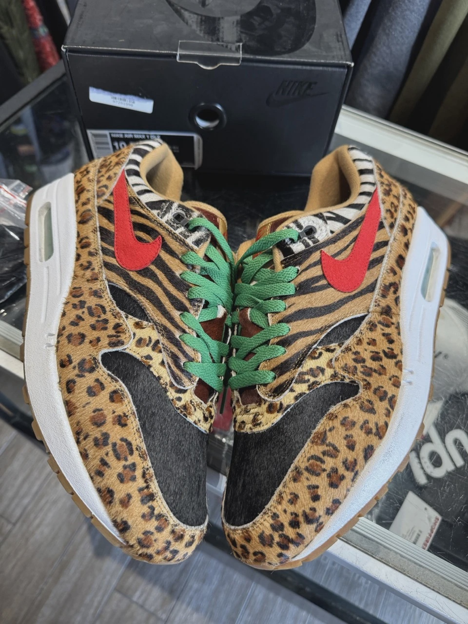 Nike Air Max 1 atmos Animal Pack 2.0 (All Black Box) (2018) • Pre-Owned [4970] - photo 1