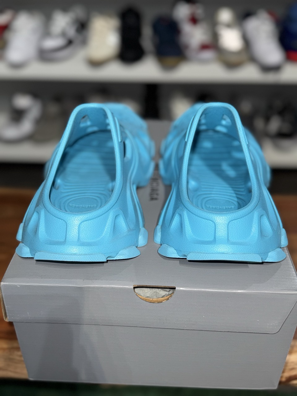 Balenciaga HD Mule Blue • Pre-Owned 3