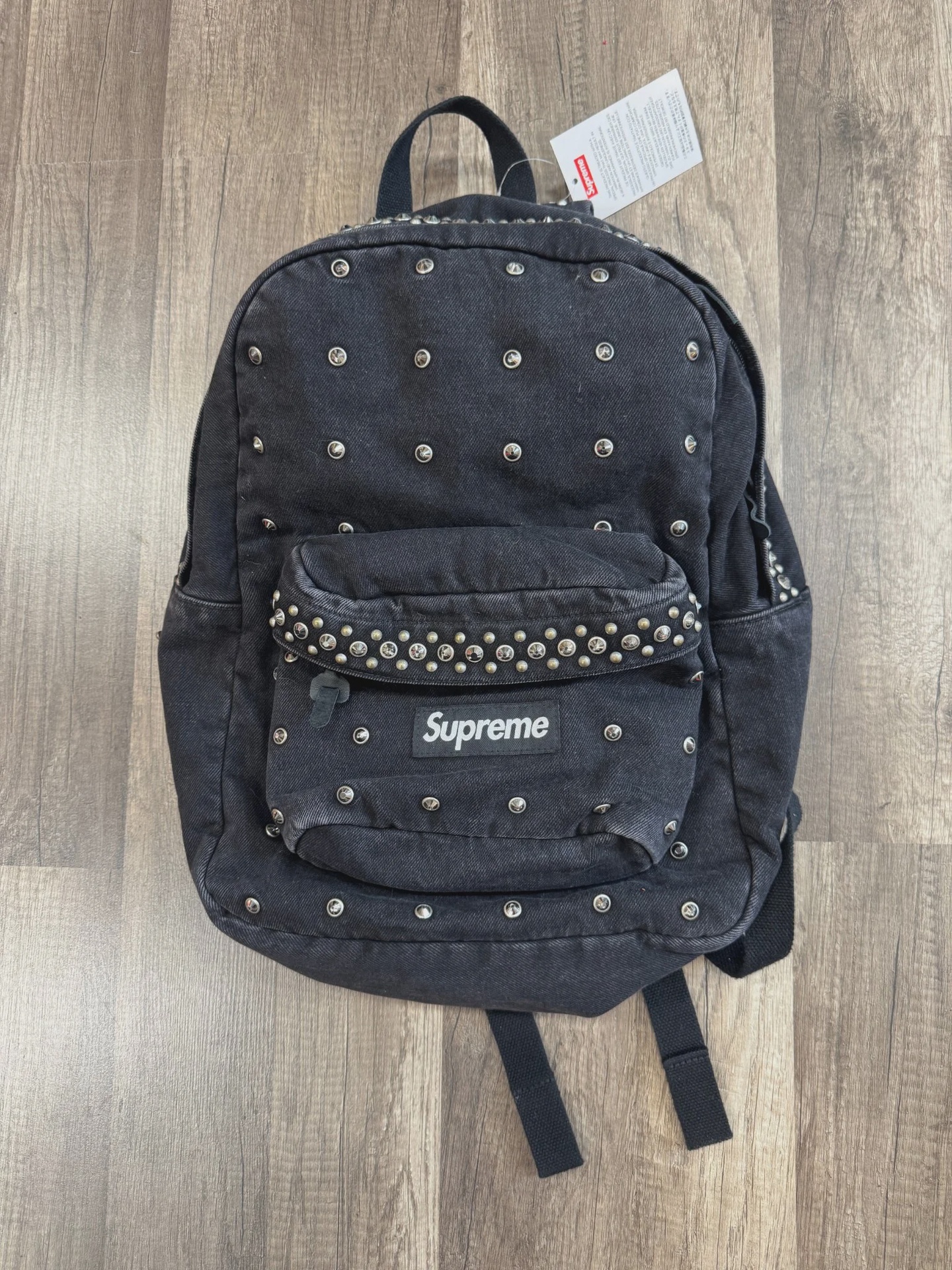 Supreme b.b. Simon Denim Backpack Black • Brand New [9082] - photo 1