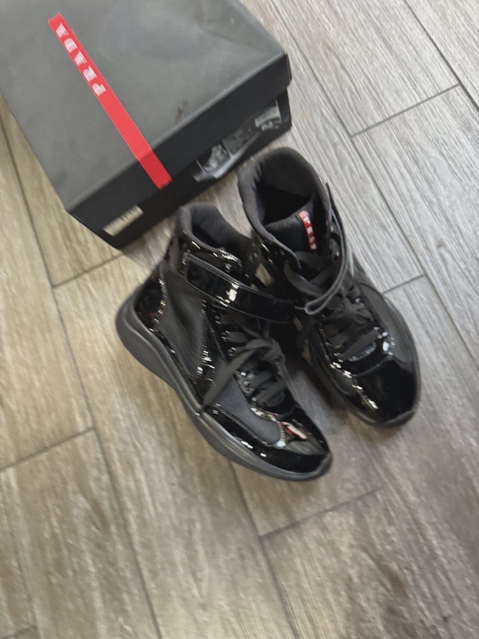 Prada American Cup Black High • Pre-Owned [6612] 2