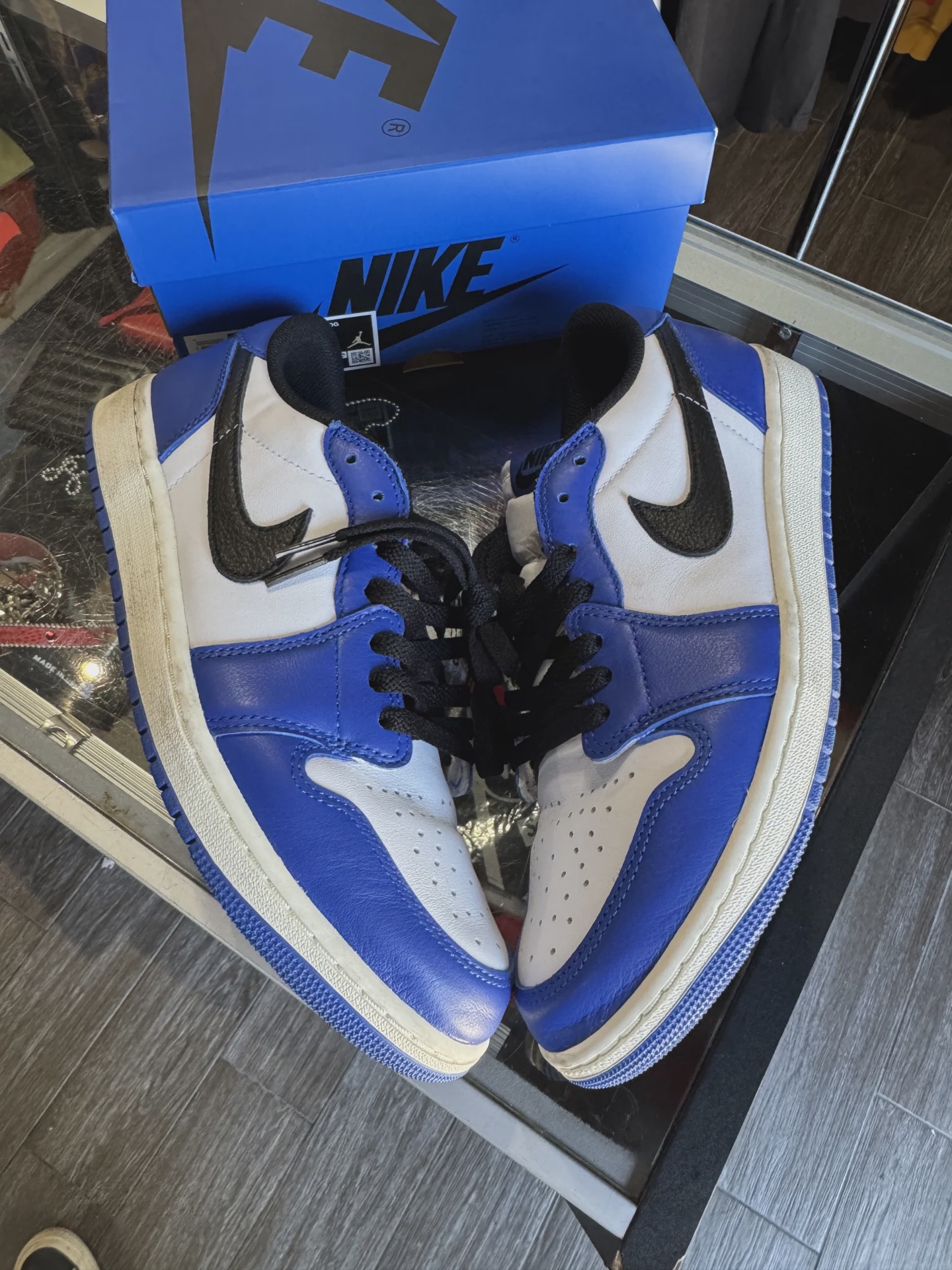 Jordan Air Jordan 1 Retro Low Original Game Royal Blue - Size US M 10