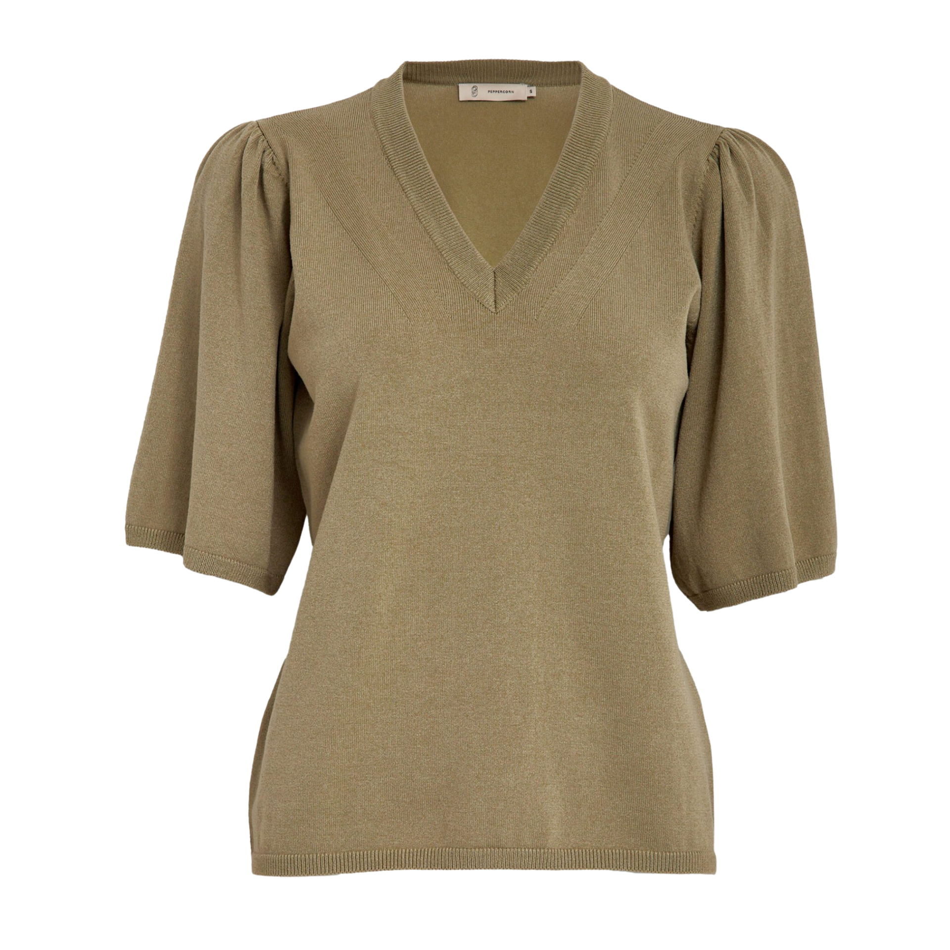 Glenda Short Sleeve Knit · Gray green — foto 1
