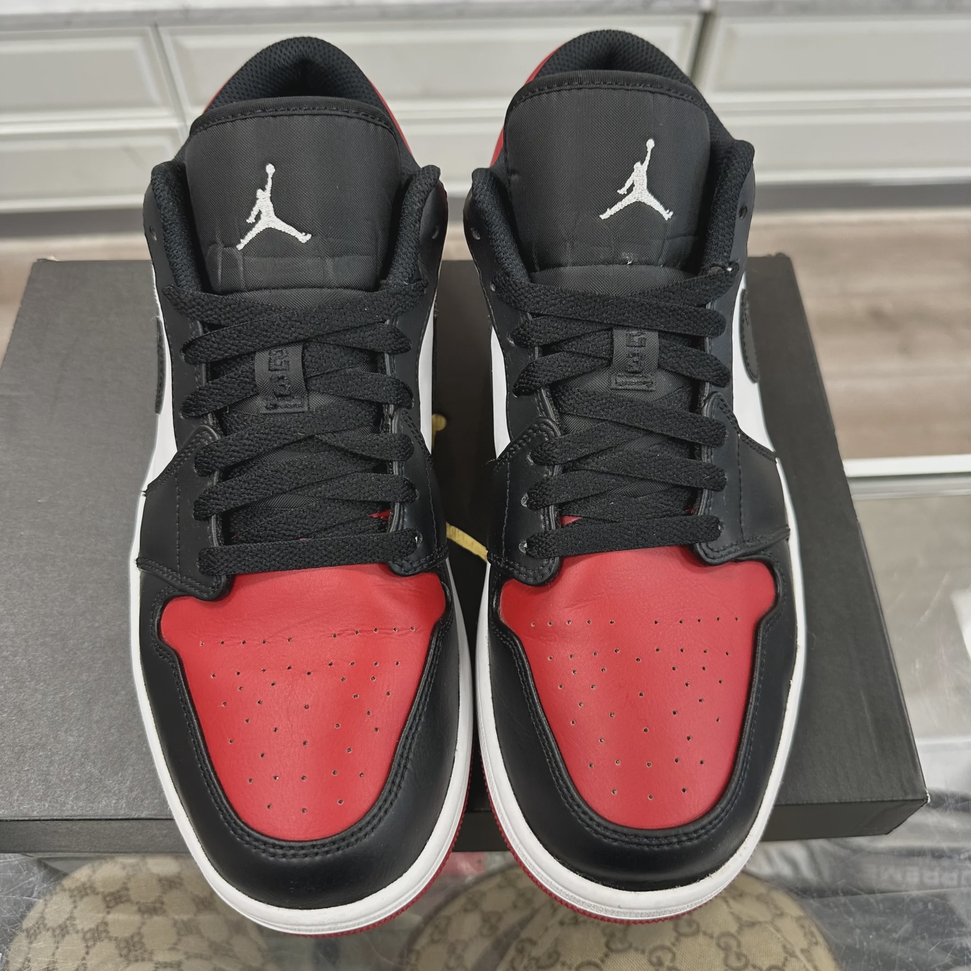 Jordan 1 Low Black Red Toe • Pre-Owned [3194] - photo 7