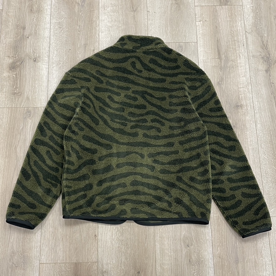 SS23 Moncler x Salehe Bembury Teddy Zip-Up Sweatshirt Dark Green Pre-Owned 7
