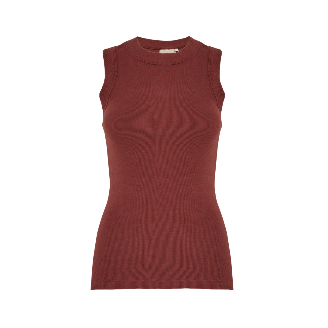 Phoebe Tank Top · Maroon red — foto 1