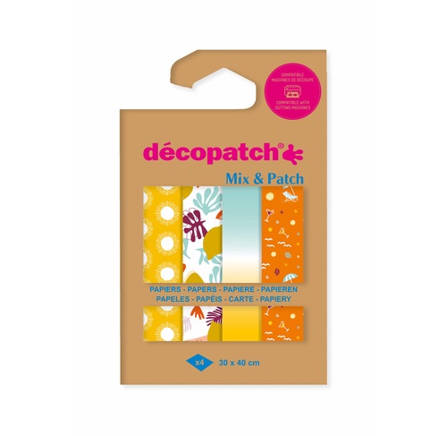 Decopatch Mix and Patch - Assortment of 4 Sheets 30x40cm