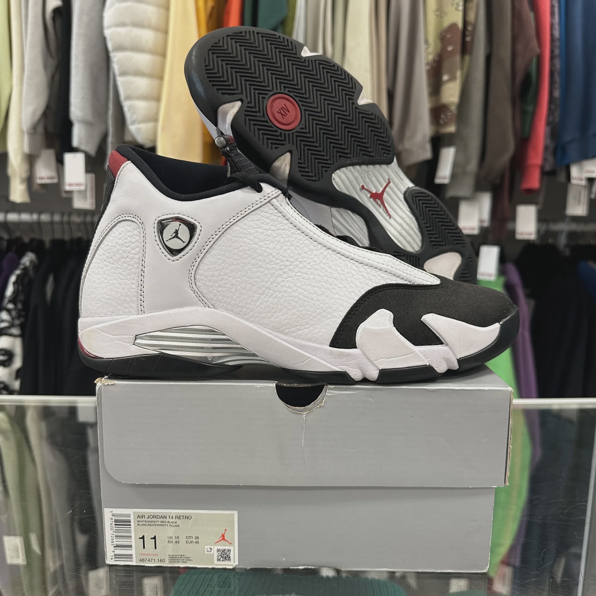 Air Jordan 14 Retro Black Toe (2024) • Pre-Owned [3987] - photo 1