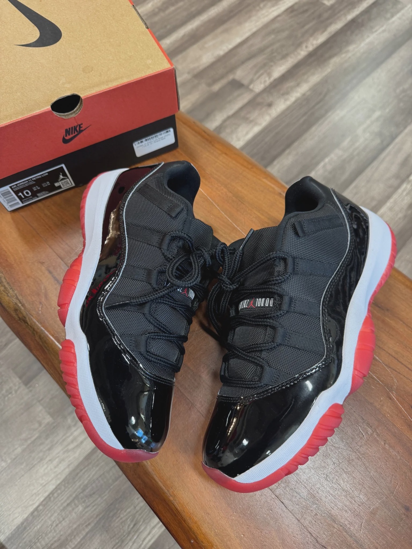 Jordan Air Jordan 11 Retro Low Black Red (2025) - Size US M 10