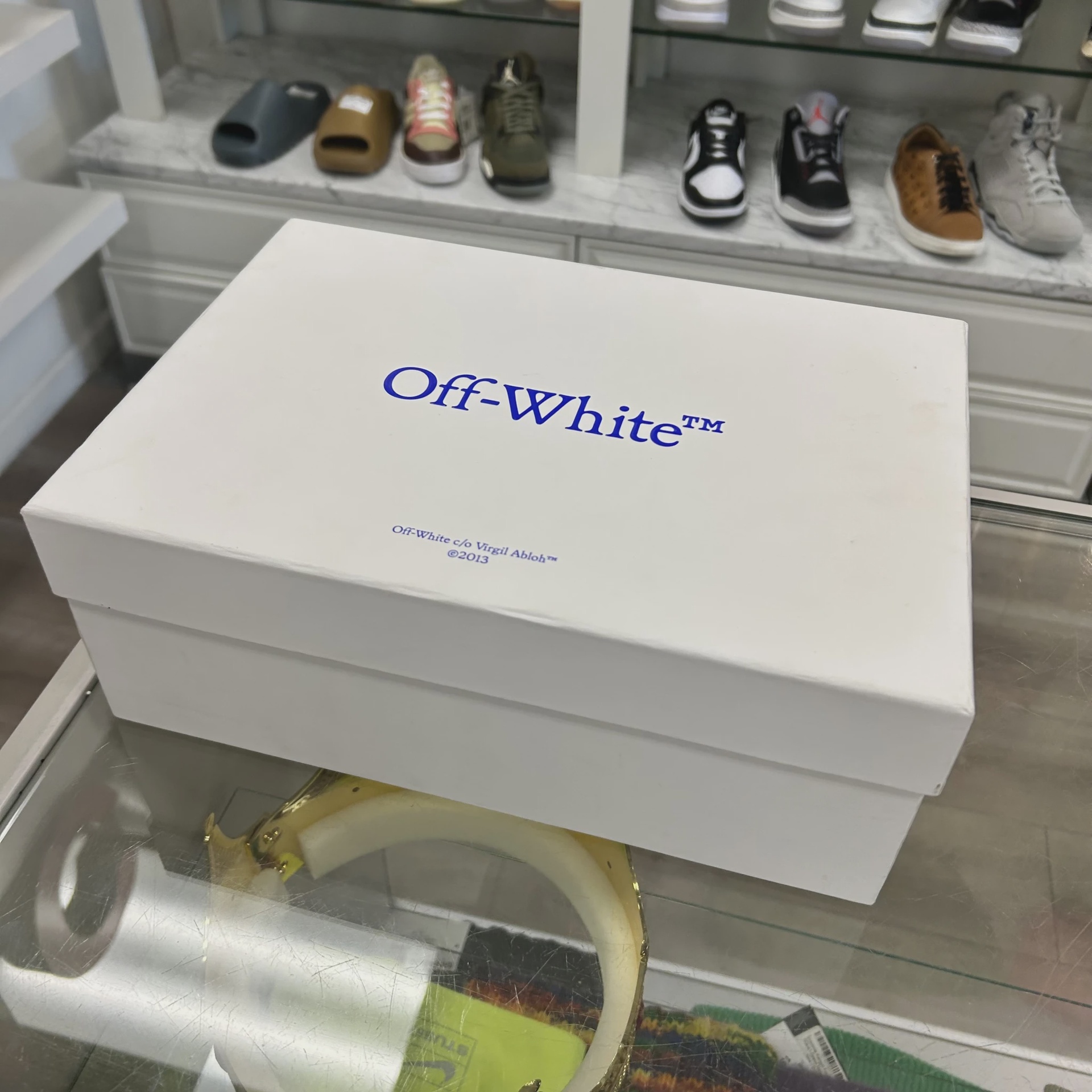 Off-White Out of Office Slim 'gray Black Speckled' • Pre-Owned [0886] 6