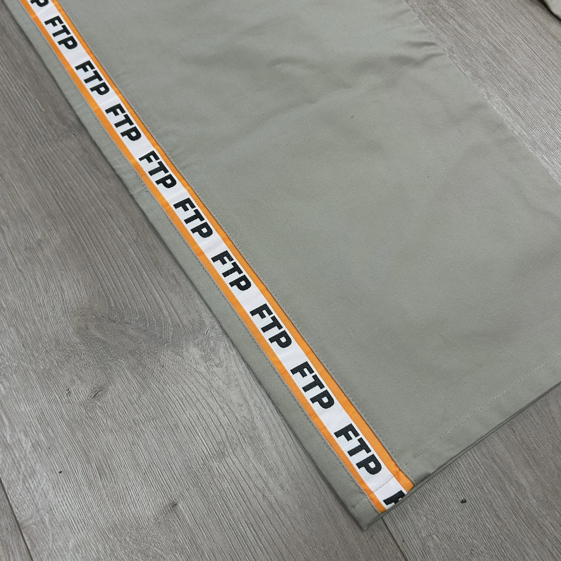 Fuck The Population (FTP) Orange Logo Tape Work Pants • Pre-Owned [1616] - photo 4