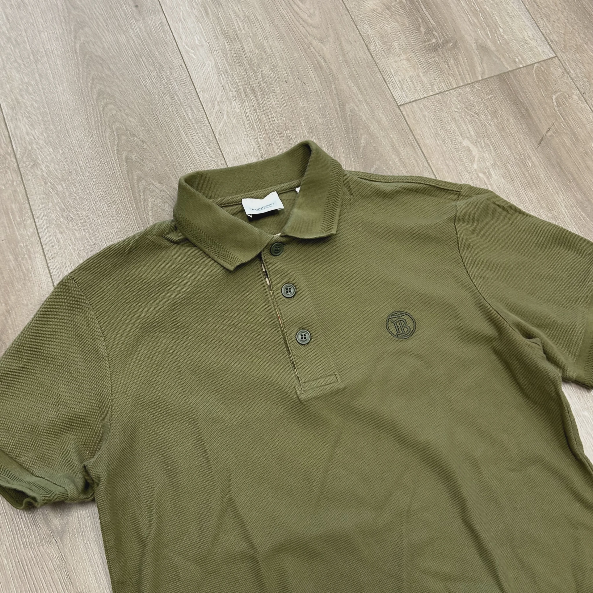 Burberry olive polo • Pre-Owned [5645] 4