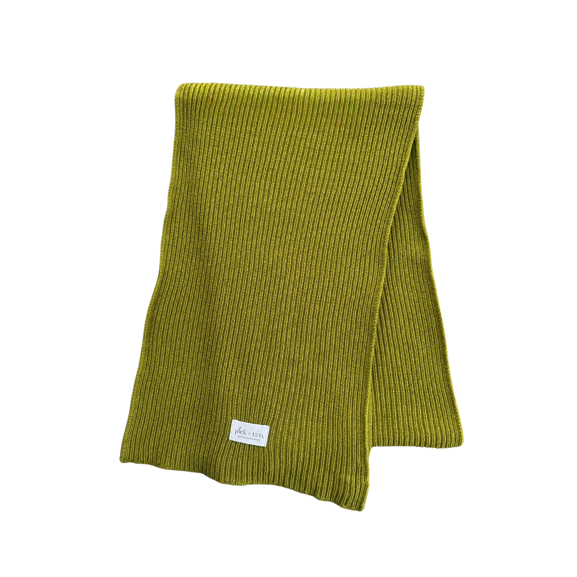 Merinowol Sjaal - Moss Green — foto 1