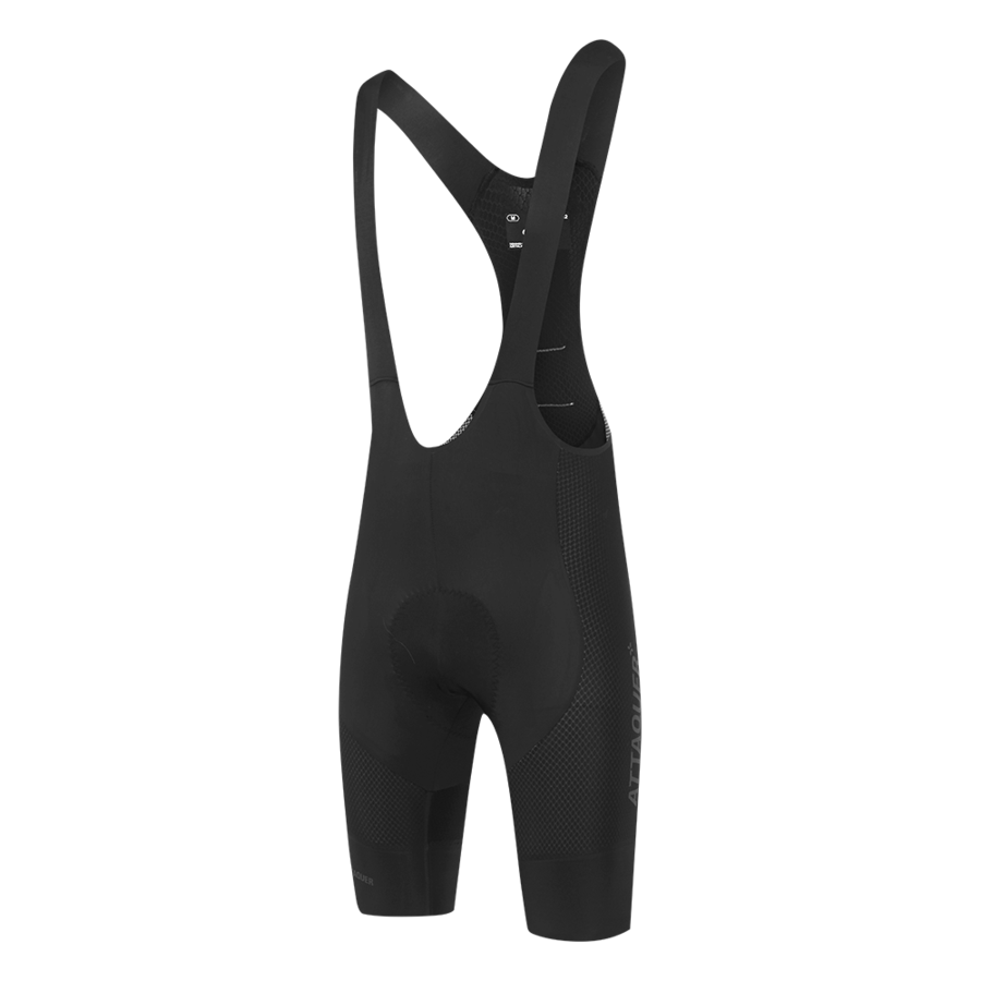 ATQ Mens Race ULTRA Bib Short Black/White Logo