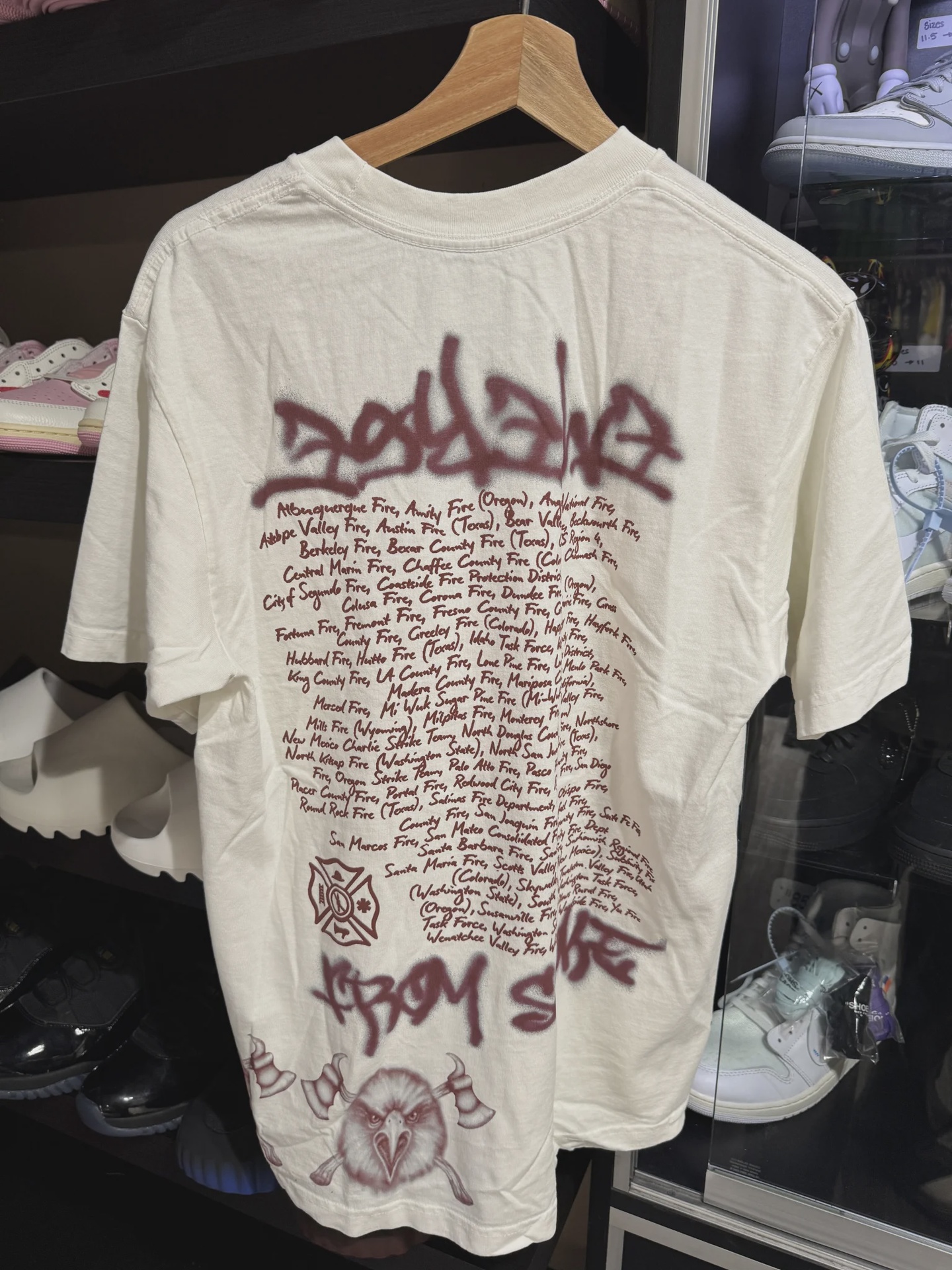 Travis Scott Cactus Jack LAFD Los Angeles Fire Department White Tee M • Brand New [6312] - photo 2