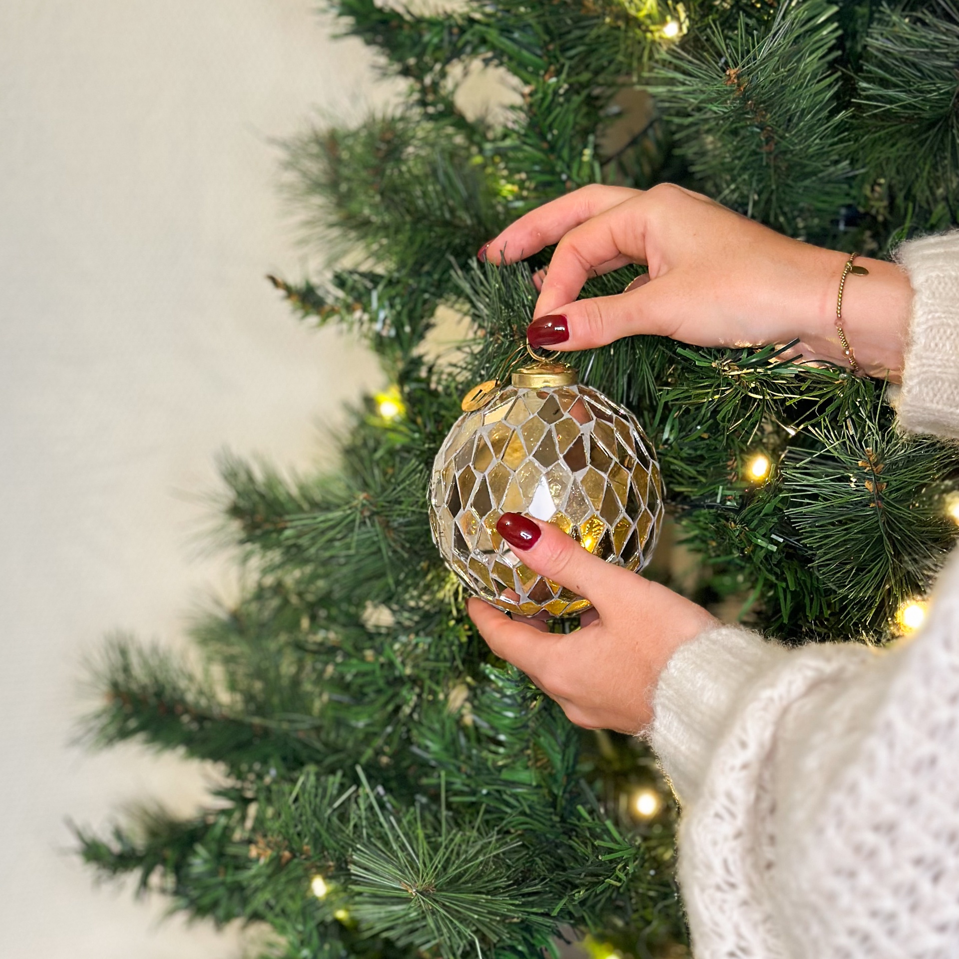 Mozaïek kerstballen