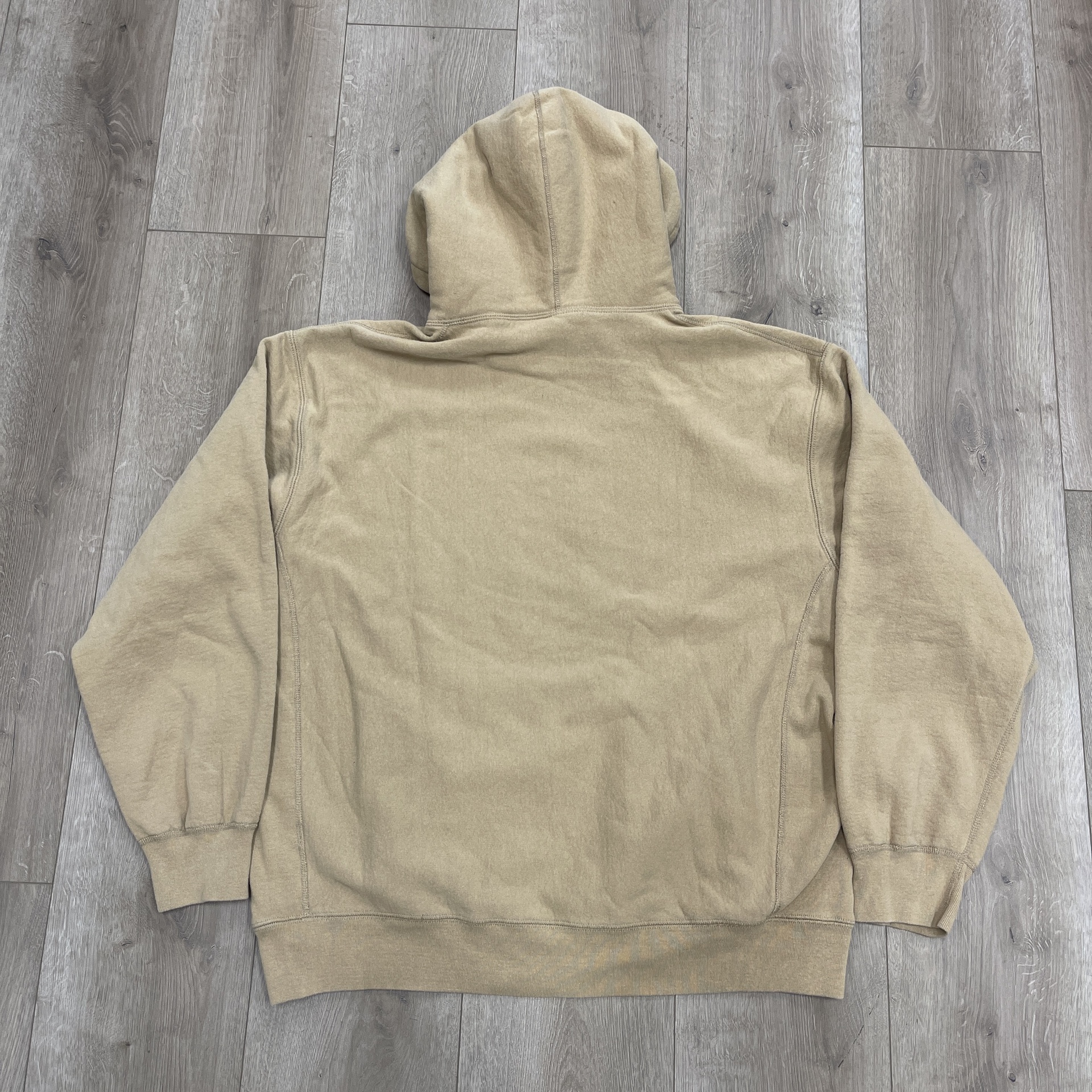 Supreme Reverse Hooded Sweatshirt Dark Tan - Pre-Owned 4