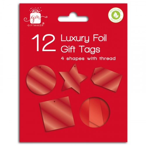 Giftmaker 12 Luxury Foil Gift Tags (D)