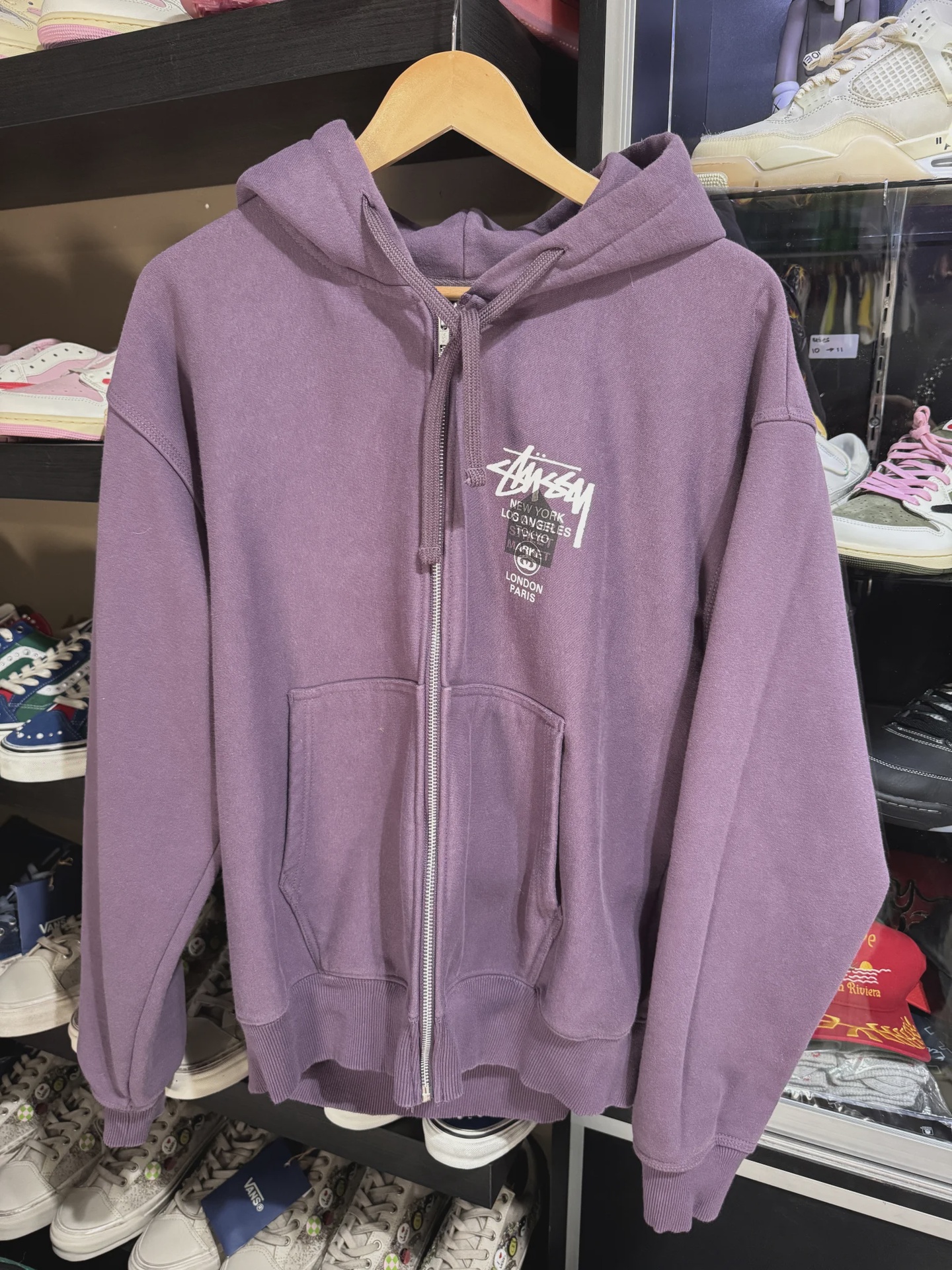 Stussy Dover Purple Zip Up M • Pre-Owned [7122] - photo 1