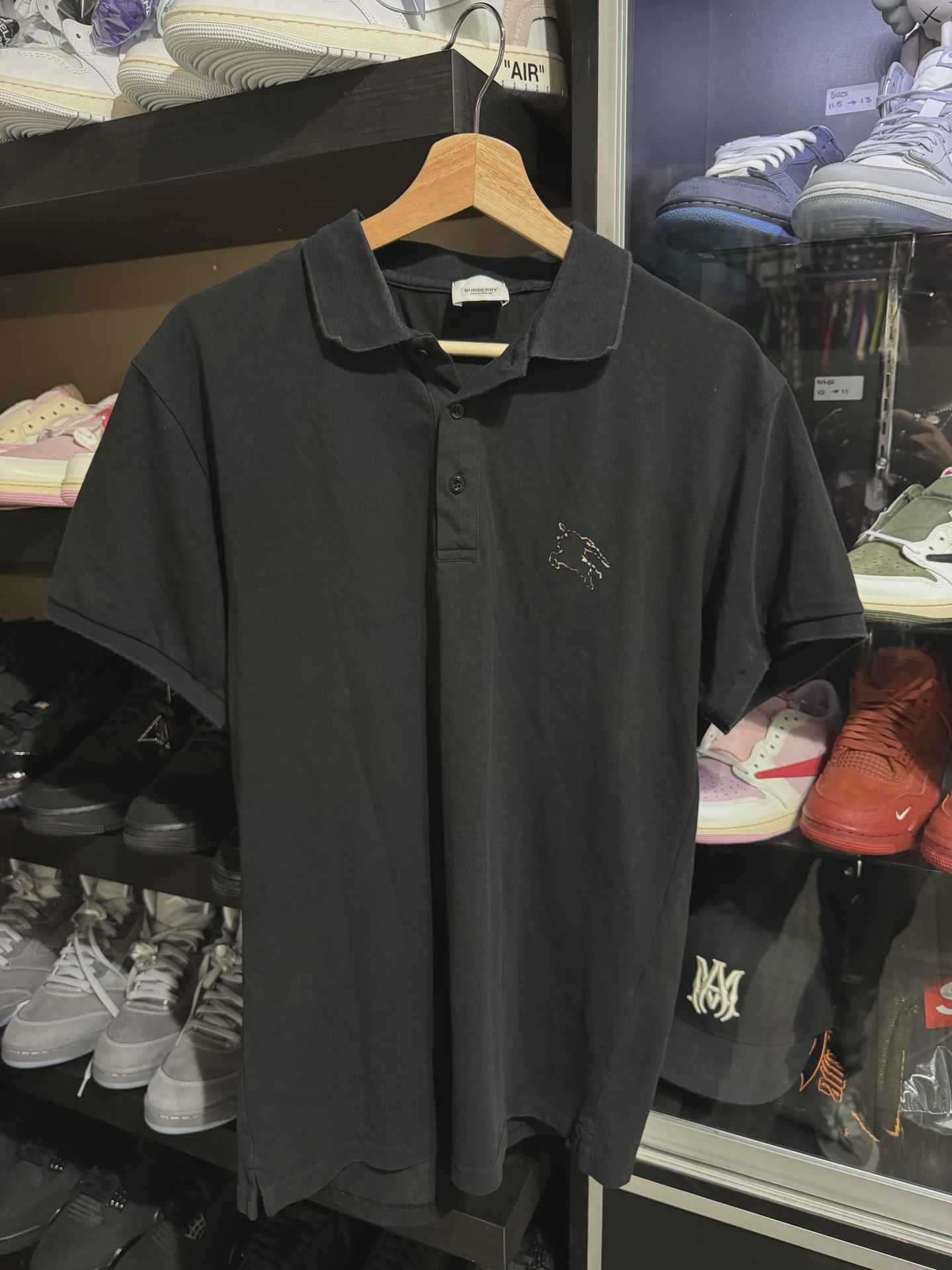Burberry Black Polo Shirt • Pre-Owned [4084]
