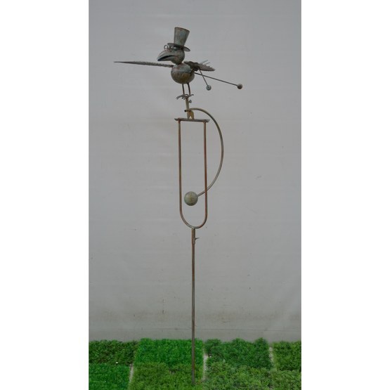 Green flapping crow rocker