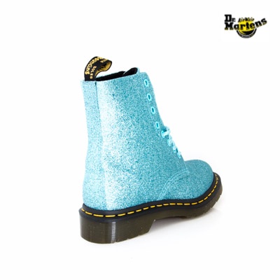 dr martens pascal glitter turquoise