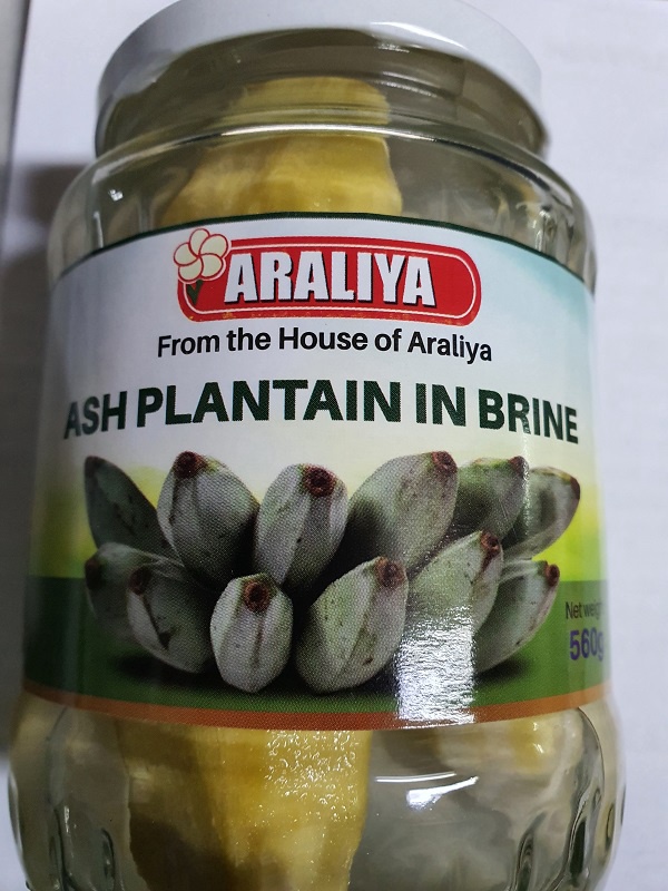 Araliya Ash Plantain in brine 560g ****